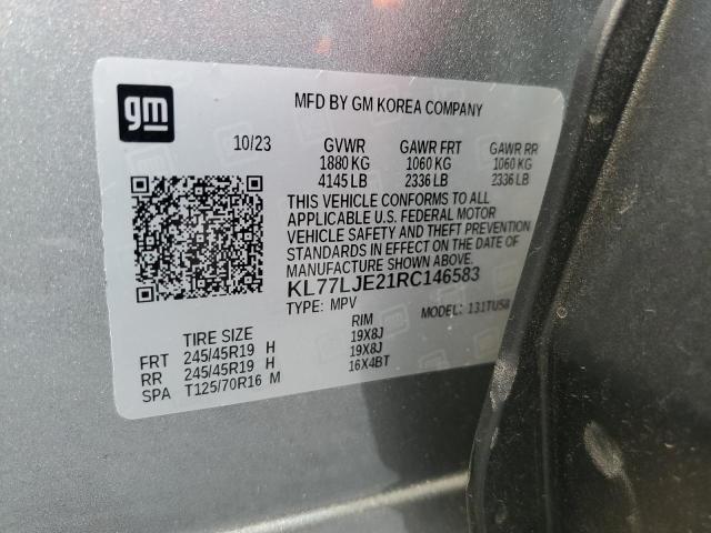 2024 CHEVROLET TRAX 2RS KL77LJE21RC146583