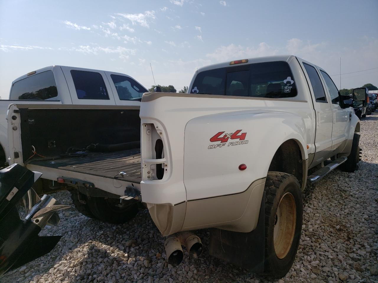 FORD F450 SUPER 2008 white crew pic diesel 1FTXW43R78ED59892 photo #4