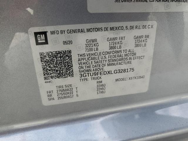 2020 GMC SIERRA K15 - 3GTU9FEDXLG328175