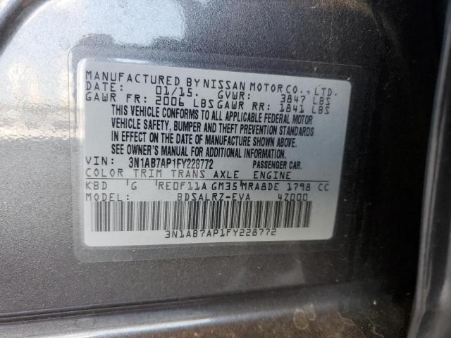 2015 NISSAN SENTRA S - 3N1AB7AP1FY228772