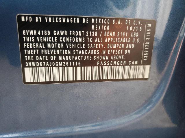 2016 VOLKSWAGEN JETTA SE - 3VWD67AJ0GM261116