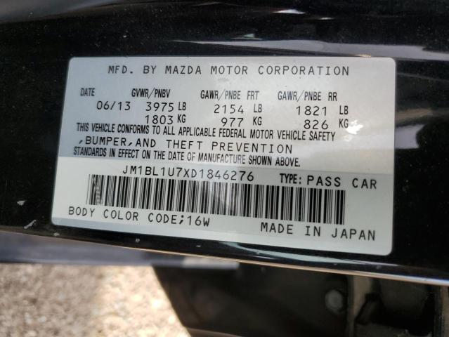 VIN JM1BL1U7XD1846276 2013 Mazda 3, I no.13