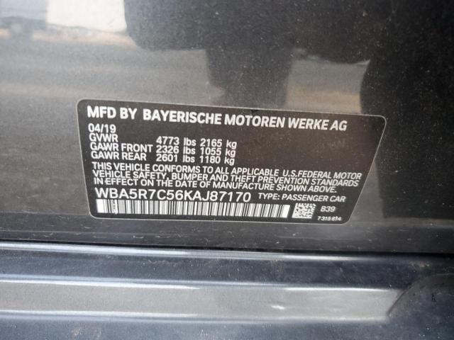 VIN WBA5R7C56KAJ87170 2019 BMW 3 Series, 330XI no.12