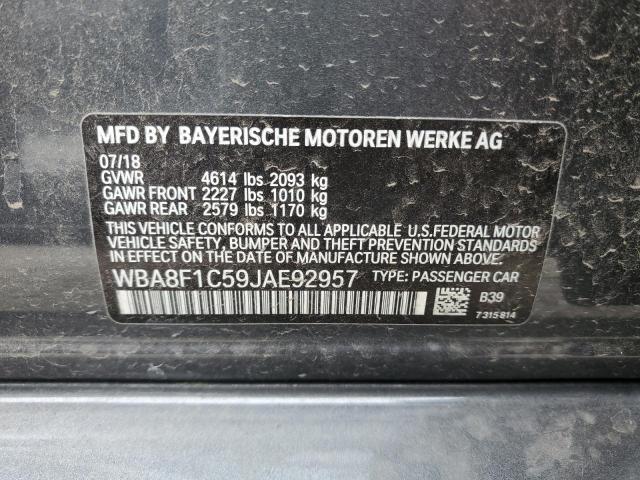 VIN WBA8F1C59JAE92957 2018 BMW 3 Series, 328 D Xdrive no.12