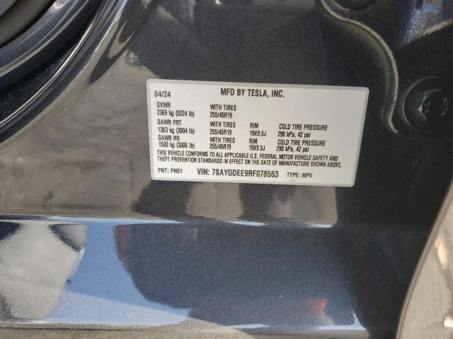 VIN 7SAYGDEE9RF078563 2024 Tesla MODEL Y no.13