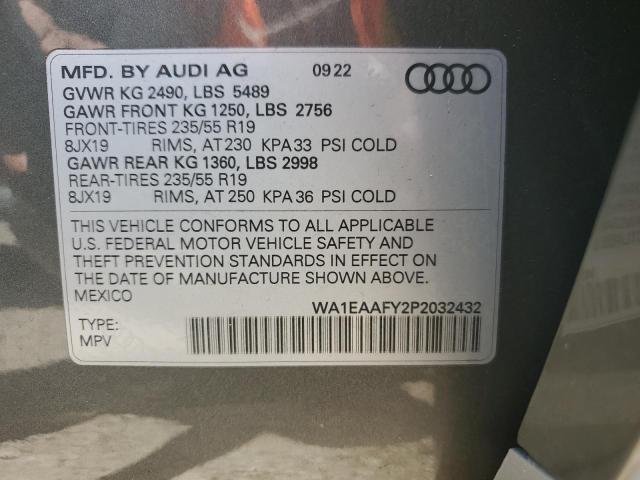 VIN WA1EAAFY2P2032432 2023 Audi Q5, Premium Plus 45 no.13