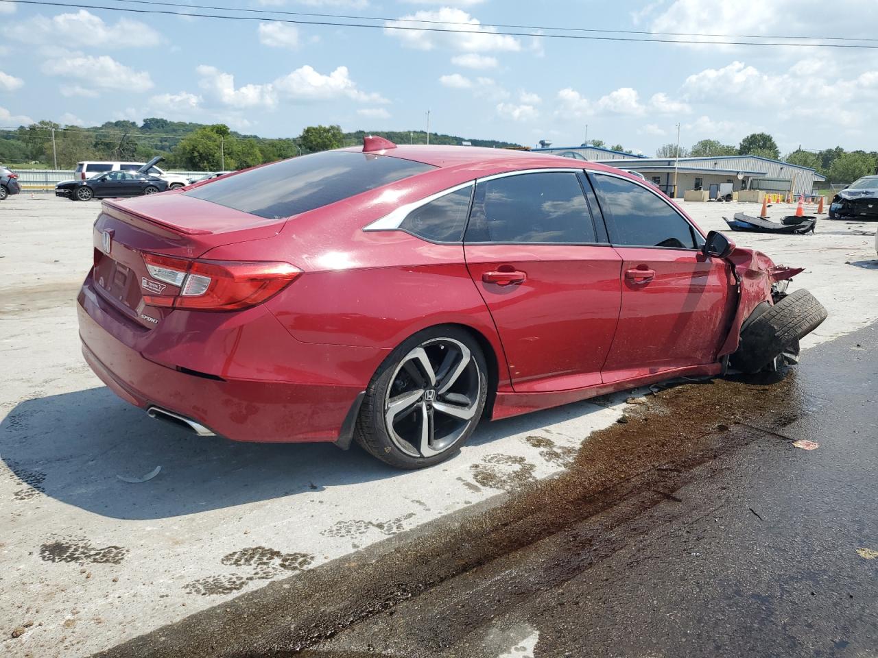 HONDA ACCORD SPO 2018 red  gas 1HGCV1F3XJA229594 photo #4