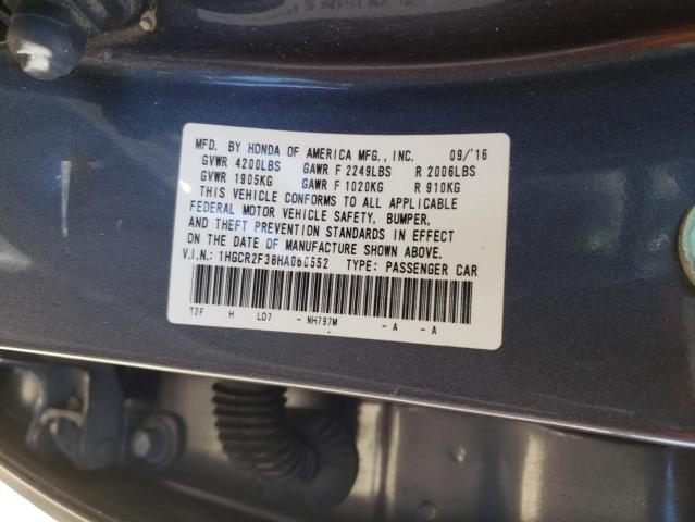 2017 HONDA ACCORD LX 1HGCR2F38HA060552  69862744