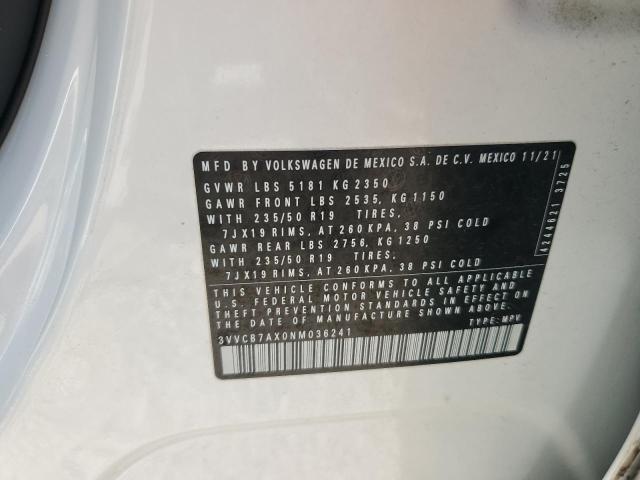 2022 VOLKSWAGEN TIGUAN SE - 3VVCB7AX0NM036241
