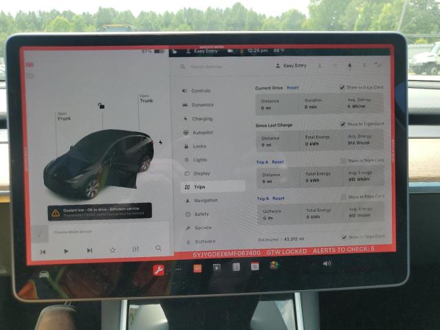 2021 TESLA MODEL Y - 5YJYGDEE6MF067400