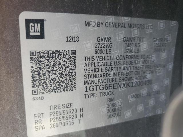 2019 GMC CANYON DEN 1GTG6EENXK1200430