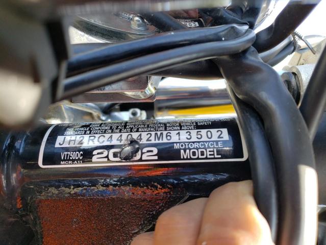 2002 HONDA VT750 DC JH2RC44042M613502