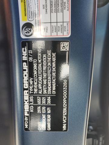 VIN VCF1ZBU29PG003286 2023 Fisker Ocean, Ocean One no.13