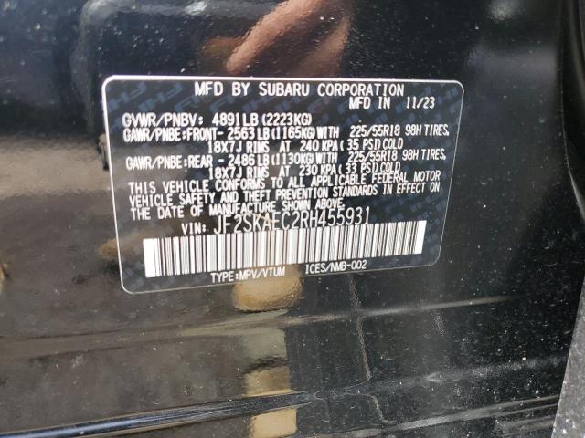 2024 SUBARU FORESTER S - JF2SKAEC2RH455931