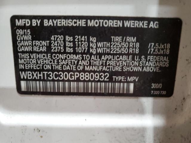 VIN WBXHT3C30GP880932 2016 BMW X1, Xdrive28I no.12