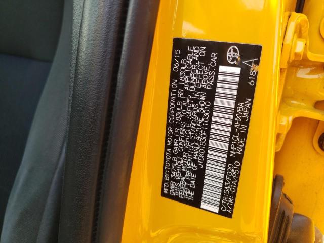 2015 TOYOTA PRIUS C - JTDKDTB30F1103010