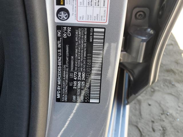 VIN 55SWF4KB6FU016811 2015 Mercedes-Benz C-Class, 3... no.12