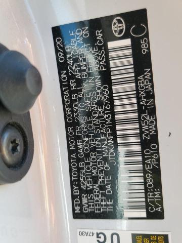 2021 TOYOTA PRIUS PRIM - JTDKAMFP1M3167960