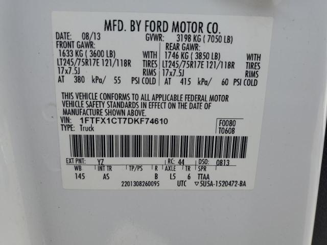 VIN 1FTFX1CT7DKF74610 2013 FORD F-150 no.12