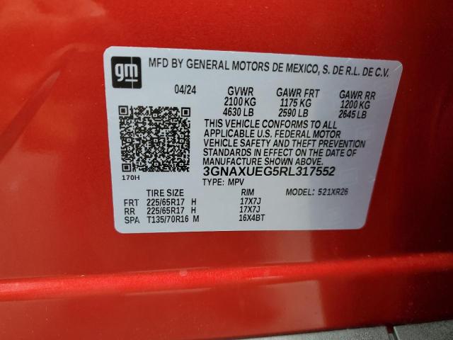 2024 CHEVROLET EQUINOX LT - 3GNAXUEG5RL317552