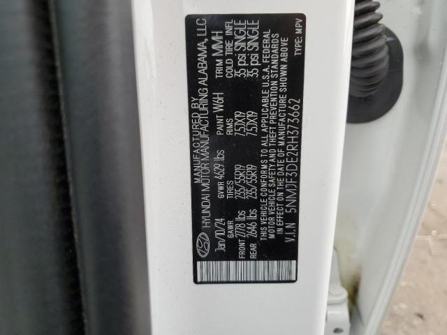 2024 HYUNDAI TUCSON SEL - 5NMJF3DE2RH373662