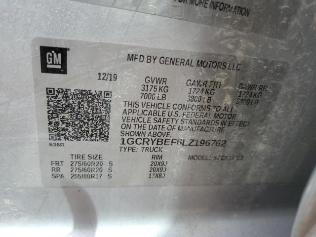 2020 CHEVROLET 1500 SILVE - 1GCRYBEF6LZ196762