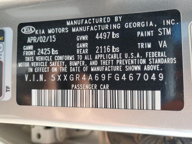 2015 KIA OPTIMA SX - 5XXGR4A69FG467049