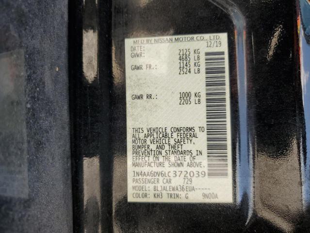 2020 NISSAN MAXIMA SL - 1N4AA6DV6LC372039
