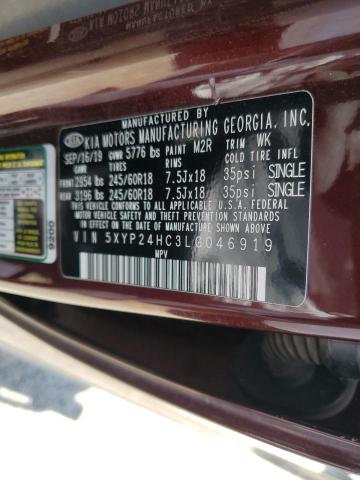 2020 KIA TELLURIDE - 5XYP24HC3LG046919