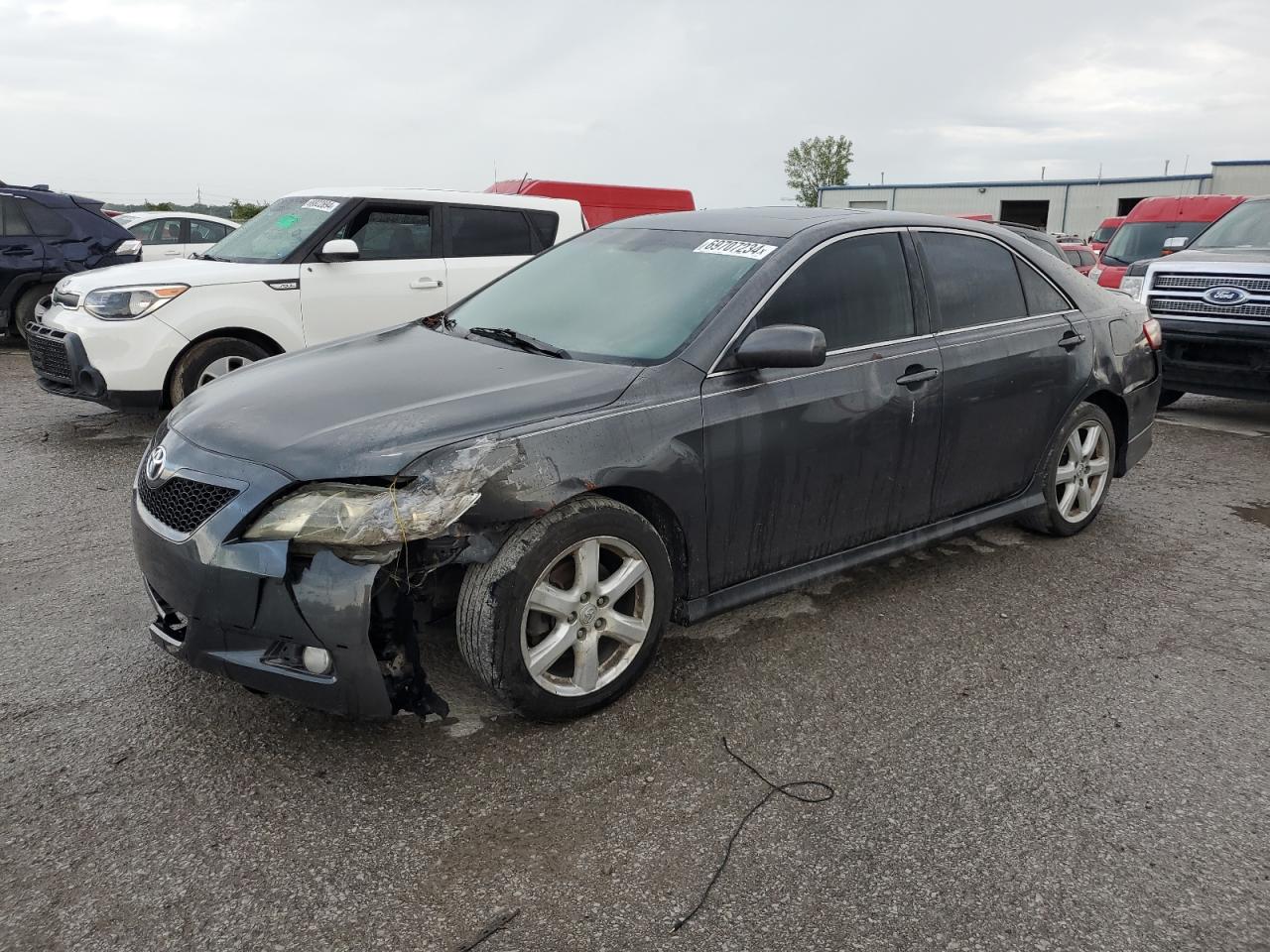 TOYOTA CAMRY CE 2007 gray sedan 4d gas 4T1BE46K47U571032 photo #1