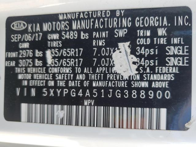 2018 KIA SORENTO LX - 5XYPG4A51JG388900