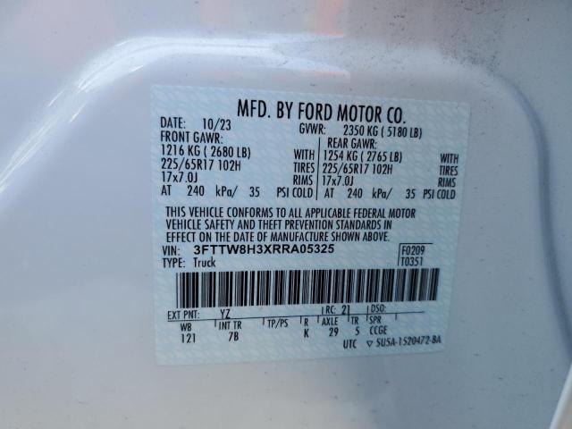 2024 FORD MAVERICK X - 3FTTW8H3XRRA05325