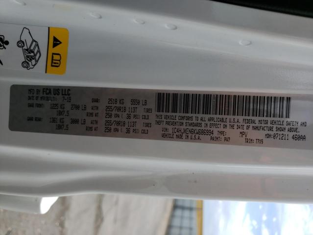 2019 JEEP WRANGLER U - 1C4HJXEN6KW686994