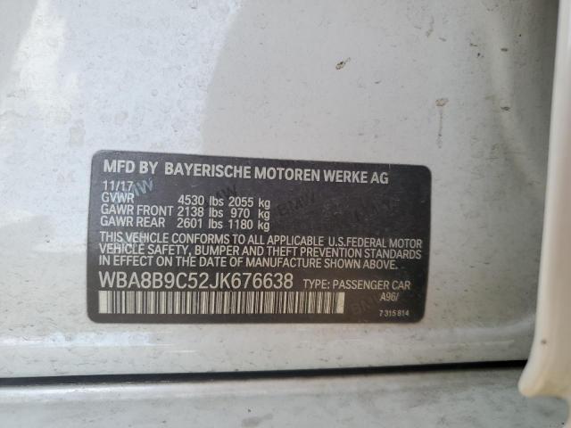 VIN WBA8B9C52JK676638 2018 BMW 3 Series, 330 I no.12