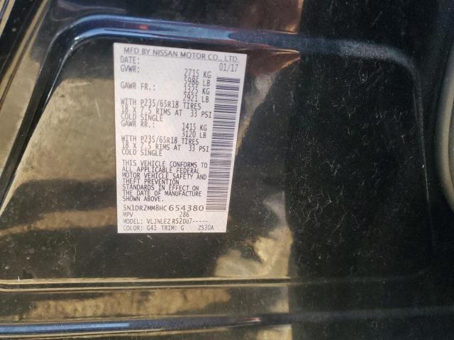 2017 NISSAN PATHFINDER - 5N1DR2MM8HC654380