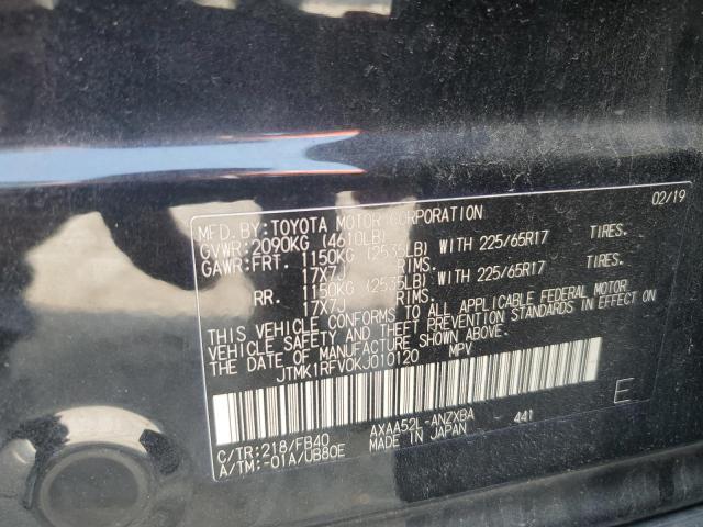 2019 TOYOTA RAV4 LE - JTMK1RFV0KJ010120
