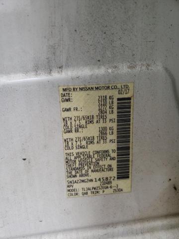 2017 NISSAN MURANO S - 5N1AZ2MG2HN145872