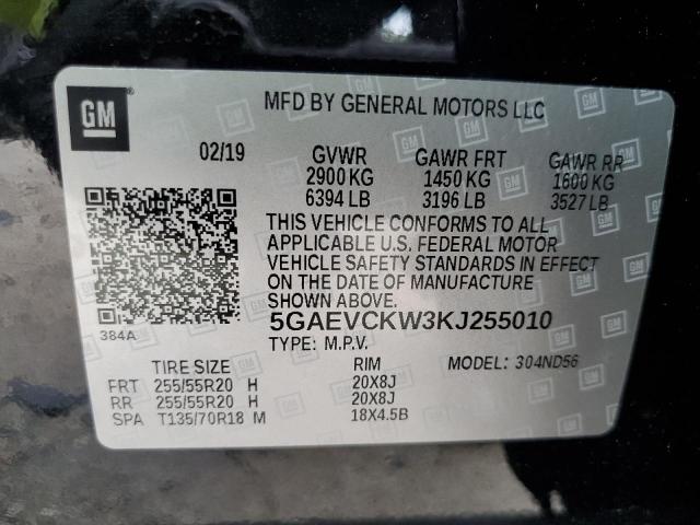 2019 BUICK ENCLAVE AV - 5GAEVCKW3KJ255010