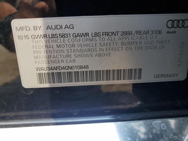 2016 AUDI A8 L QUATT - WAU34AFD4GN010848