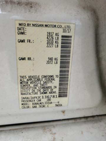 2018 NISSAN ALTIMA 2.5 - 1N4AL3APXJC136781