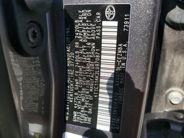 2020 TOYOTA CAMRY LE - 4T1C11AK3LU970871