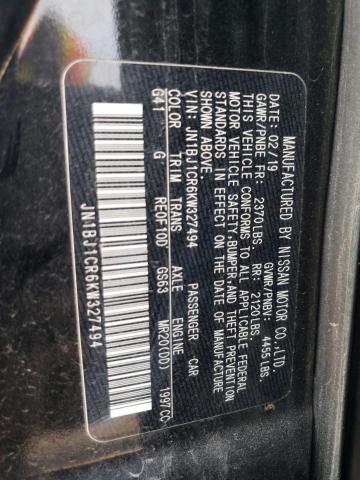 2019 NISSAN ROGUE SPOR - JN1BJ1CR6KW327494