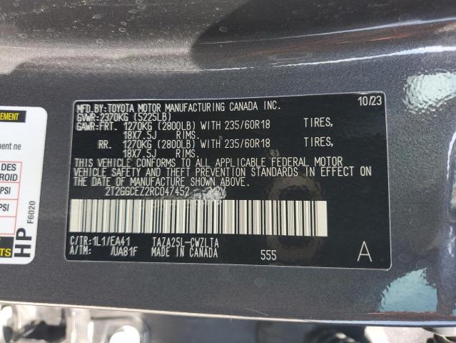 2024 LEXUS NX 350 PRE 2T2GGCEZ2RC047452
