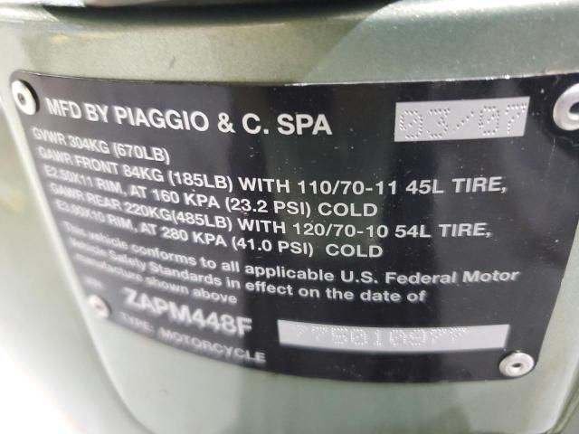 2007 VESPA LX 150 ZAPM448F775010977