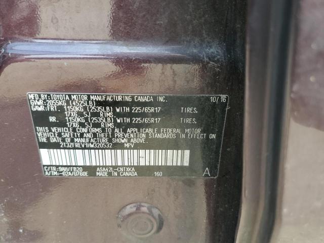 2017 TOYOTA RAV4 LE - 2T3ZFREV1HW320532