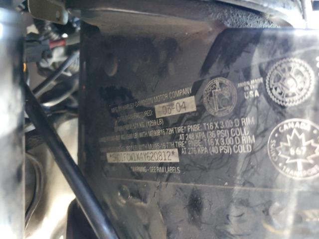 2004 HARLEY-DAVIDSON FLHTCUI 5HD1FCW1X4Y620812