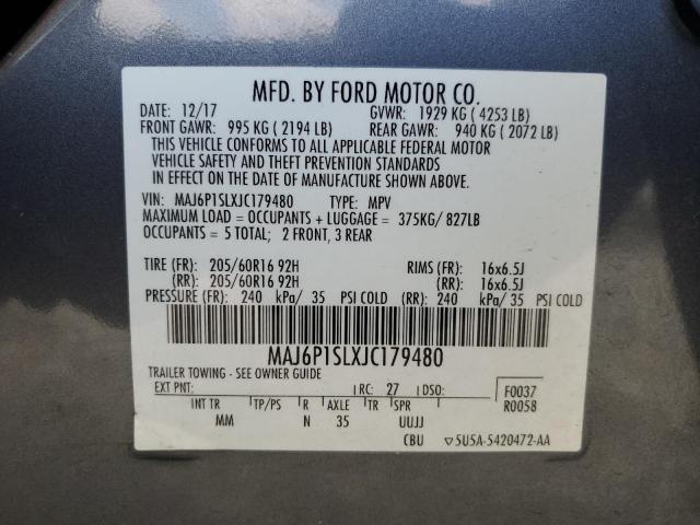 2018 FORD ECOSPORT S - MAJ6P1SLXJC179480