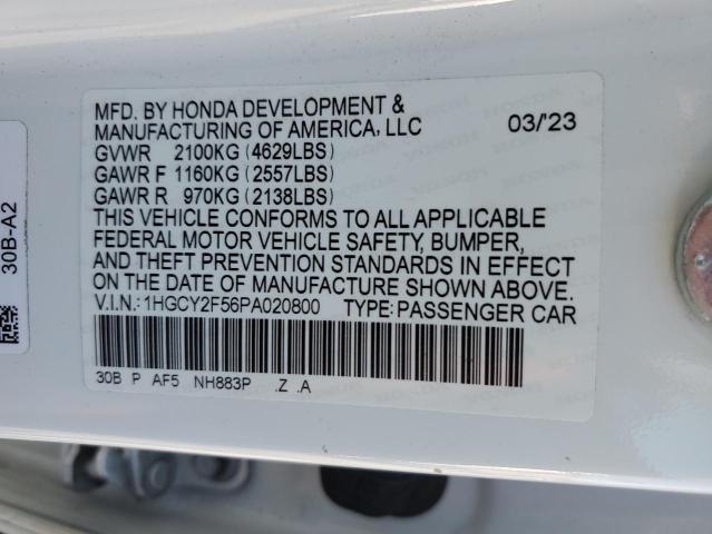 2023 HONDA ACCORD HYB - 1HGCY2F56PA020800