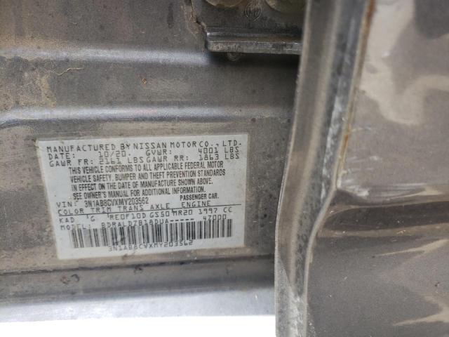 2021 NISSAN SENTRA SV - 3N1AB8CVXMY203562