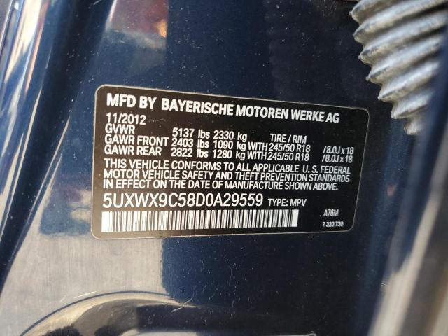 VIN 5UXWX9C58D0A29559 2013 BMW X3, Xdrive28I no.12